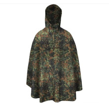 190t Polyester Light Weight PU Fishing Military Poncho Raincoat 2021